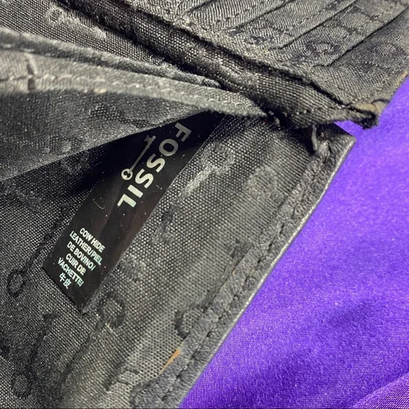 📌Vintage like New Fossil Key Cow Hide Leather Tri-fold Wallet, 16 Card Slots - Picture 7 of 13